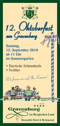 12. Oktoberfest - Romantik Hotel Gravenberg