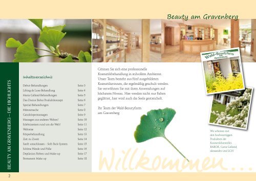 wald beautyfarm - Romantik Hotel Gravenberg