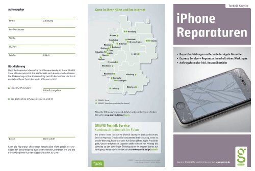 iPhone Reparaturen - Gravis
