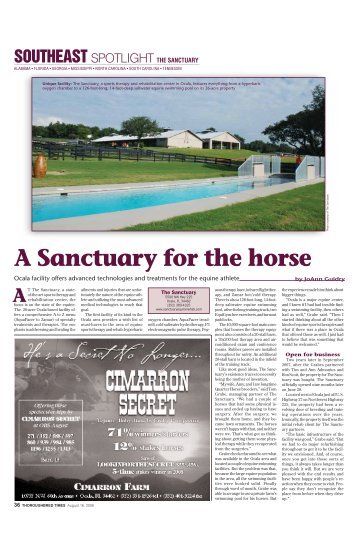 A Sanctuary for the horse - Grayson-Jockey Club Research ...