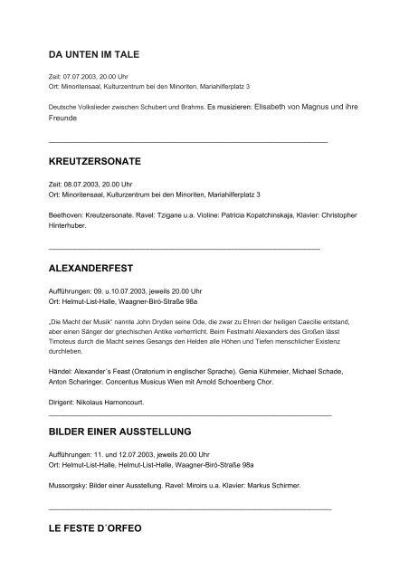 programm styriarte 2003 juli.pdf - Graz 2003