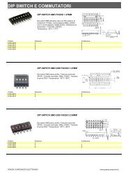 DIP SWITCH E COMMUTATORI - Grazia Componenti Elettronici