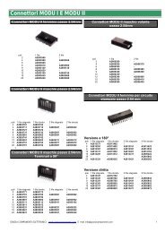 Connettori MODU I E MODU II - Grazia Componenti Elettronici