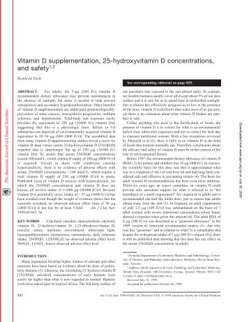 Vitamin D supplementation, 25-hydroxyvitamin D concentrations ...