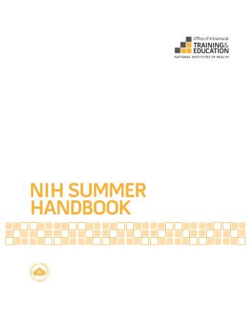 NIH Summer Handbook - National Institute on Aging - National ...