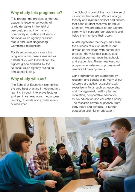 Youth and Community Work - University of Greenwich