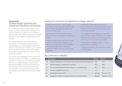 University of Greenwich Strategic Plan 2012-17, 'Making