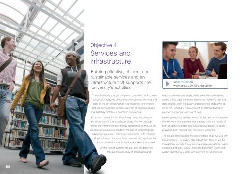 University of Greenwich Strategic Plan 2012-17, 'Making