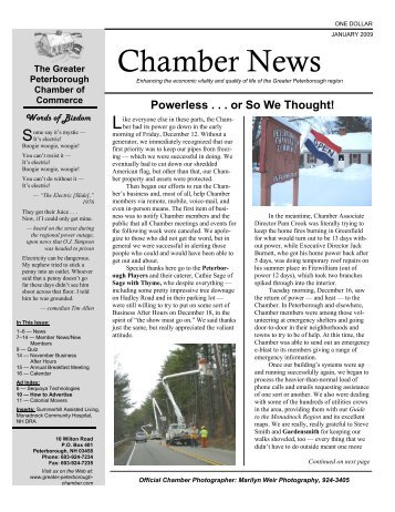 Chamber News - Greater Peterborough Chamber of Commerce