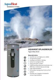 aquaheat oplaadboiler - Fortes Import