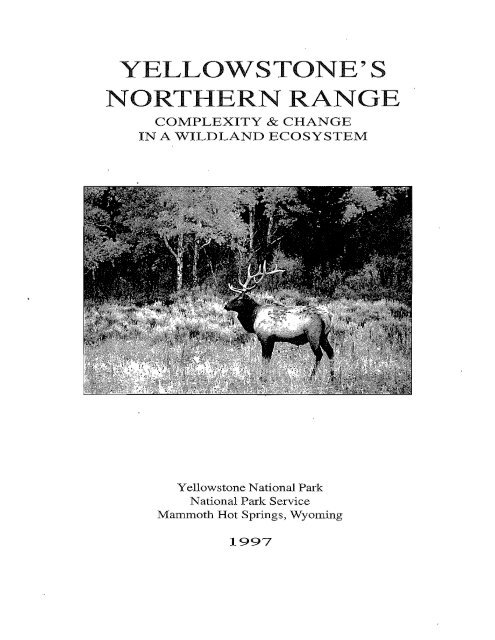 Yellowstone's Northern Range - Greater Yellowstone Science ...