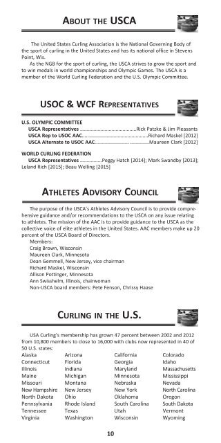 USCA Media Guide - Great Lakes Curling Association