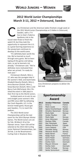 USCA Media Guide - Great Lakes Curling Association