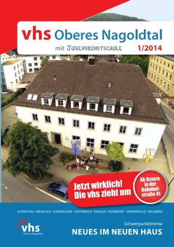 VHS-Programm 1/2014