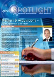 Mergers & Acquisitions – - GrECo