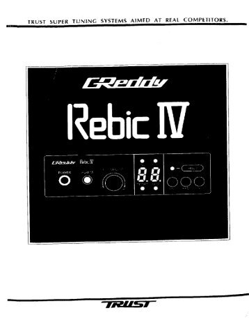 Rebic IV, additional injector controller - GReddy