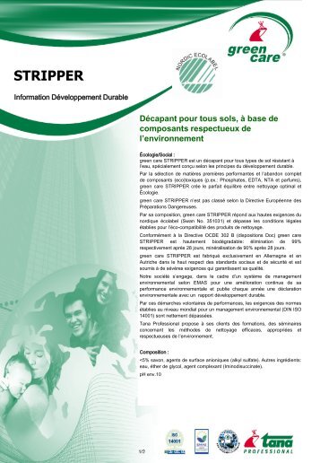 STRIPPER - Green Care