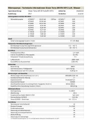 Wärmepumpe - Technische Informationen Green ... - bei Green Terra