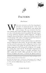 FACTOIDS - The Green Bag