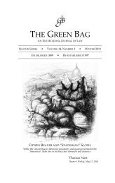 Frontispiece & Masthead - The Green Bag