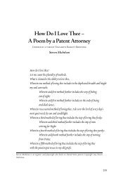 How Do I Love Thee ? A Poem by a Patent Attorney - The Green Bag