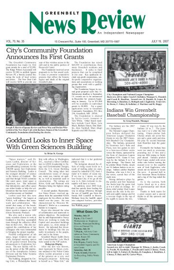 July 19 - Greenbelt News Review