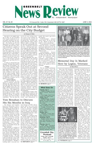June 3 - Greenbelt News Review