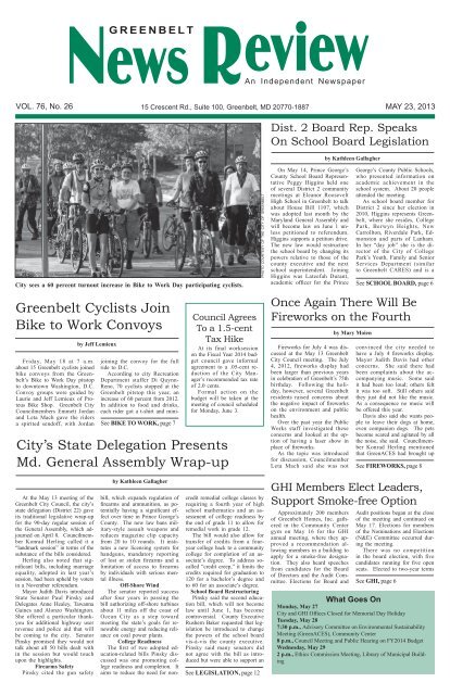 May 23 - Greenbelt News Review
