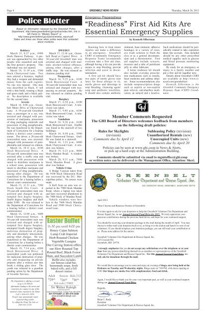 March 28 - Greenbelt News Review