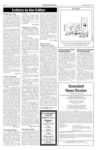 GNR 060707 print.indd - Greenbelt News Review