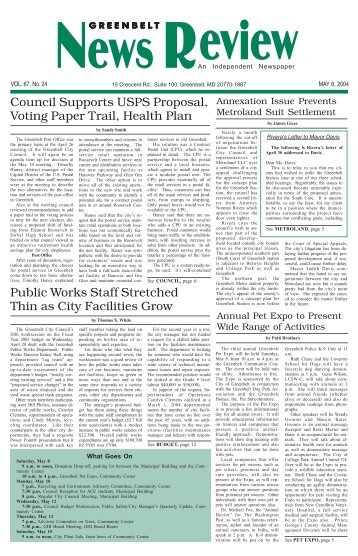 May 6 - Greenbelt News Review