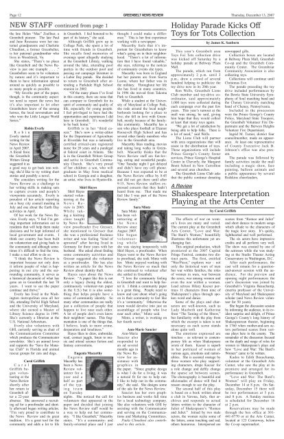 GNR 121307 print.indd - Greenbelt News Review