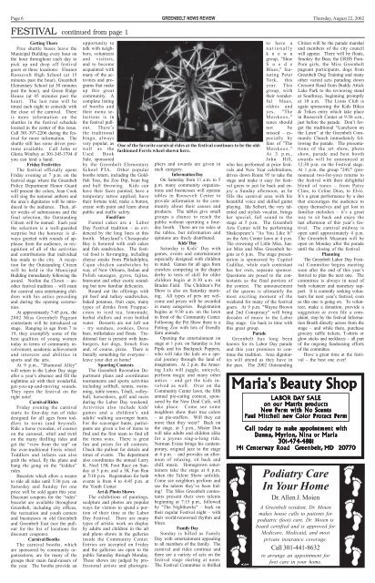 GNR 082202 print.pmd - Greenbelt News Review