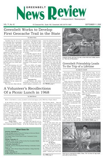 September 11 - Greenbelt News Review