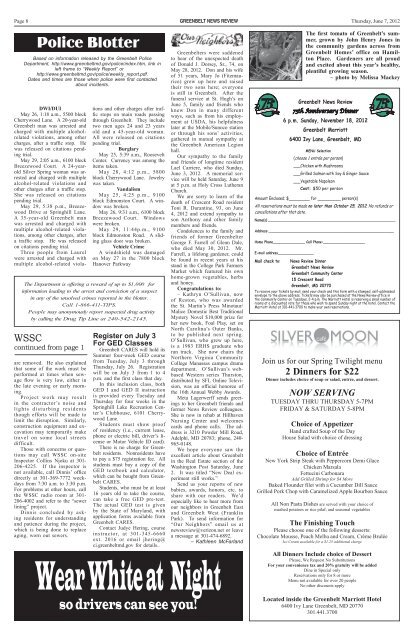 June 7 - Greenbelt News Review