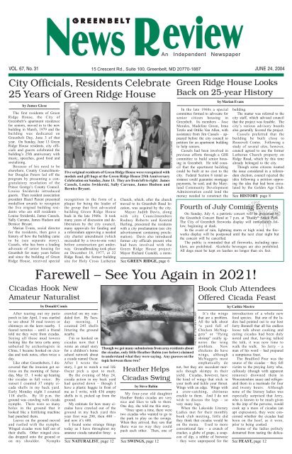 June 24 - Greenbelt News Review