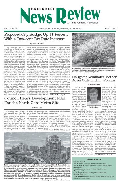 April 5 - Greenbelt News Review