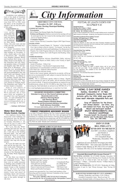 GNR 120607 print.indd - Greenbelt News Review