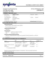 MATERIAL SAFETY DATA SHEET Syngenta Crop ... - Greenbook.net