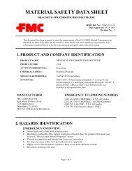 MATERIAL SAFETY DATA SHEET - Greenbook.net