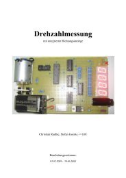 Drehzahlmessung mit Drehrichtungsanzeige