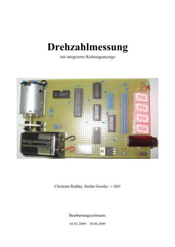 Drehzahlmessung mit Drehrichtungsanzeige