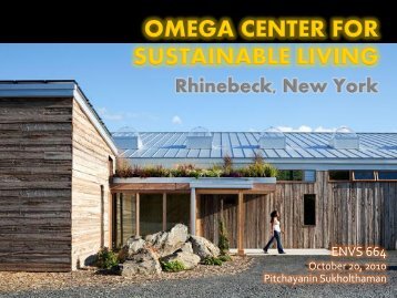 Omega Center for Sustainable Living - Green Design Etc