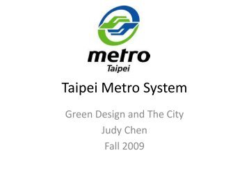 Taipei Metro System - Greendesignetc.net