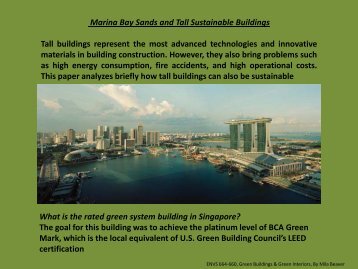 Marina Bay Sands and Tall Sustainable Buildings - Greendesignetc ...