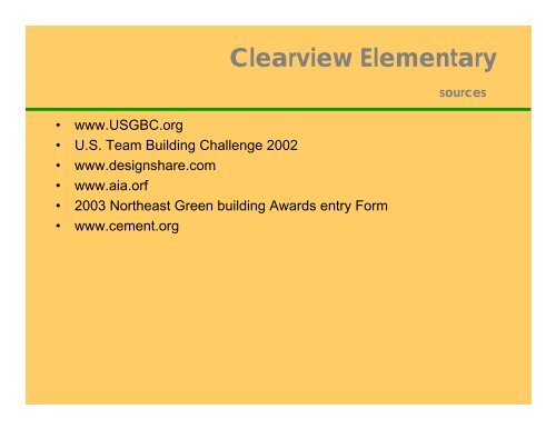 Clearview Elementary - Green Design Etc
