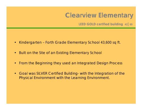 Clearview Elementary - Green Design Etc