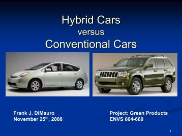 Hybrid Cars Conventional Cars - Greendesignetc.net
