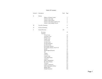 GREENE COUNTY, MISSOURI Budget Process