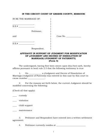 Court Affidavit Template form 16b affidavit of service ontario court services